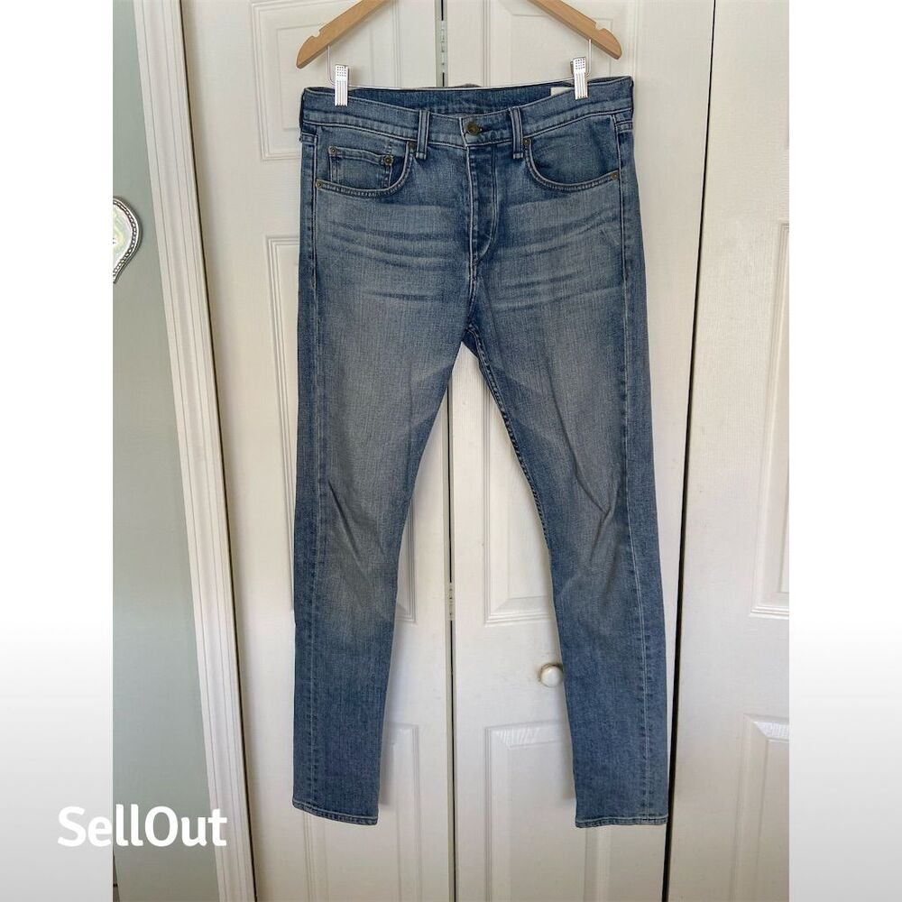 Rag & Bone Men's Extra Slim Fit Jeans Blue Size 32x32 Denim